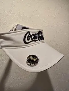 コカ・コーラ ホワイト バイザー フリーサイズ