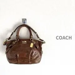 COACH コーチ 2WAY マディソン ハンドショルダーバッグ 型押しレザー
