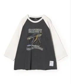 Dr.stop プリントダメージ加工 長袖カットソー　リベイロ libeiro Dr.stop プリントダメージ加工 長袖カットソー リベイロ libeiro