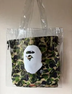 SALE！ 完売 A BATHINGAPE カモフラ クリアトートバッグ エイプ