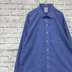 ブルックスブラザーズ長袖シャツ！ブルーL 0312
