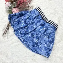 Prince テニス スコート【M】花柄 ブルー かわいい スポーツウェア