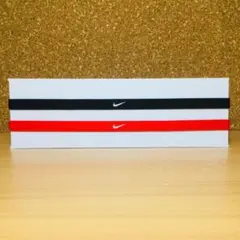 大人気！nike ヘアバンド ブラック×レッド 二本