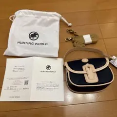 HUNTING WORLD ネイビー ポーチ
