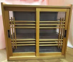 木製ラック　蠅帳　食品棚　レトロ棚
