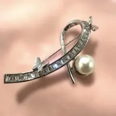 あこや真珠 本真珠　ブローチ　パール　華やか　8mm