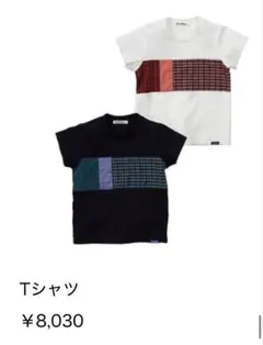 【1度着用】familiarファミリア緑チェックTシャツファミくんリアくん120