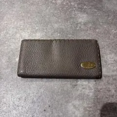 FENDI フェンディ セレリア 二つ折り 長財布 グレー シルバー