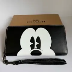 COACH コーチ 長財布 ミッキー ブラック CN037