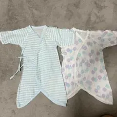 ベビー 肌着 2枚セット 長肌着 新生児 50cm~70cm