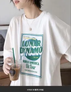 《JaVa ジャバコラボ》綿100%ピグメントビッグツアーロゴプリントTシャツ