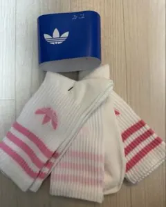 adidas Originals ソックス ピンク　22-24cmのサムネイル