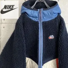 【大人気】ナイキ NIKE☆ボア フリース キルティング 異素材ワンポイント刺繍