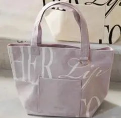 新品ショッパー付き⟡.Herlipto ハリプ トートバッグ ピンク 新宿限定