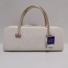 和洋兼用バッグ　小田巻き付き　あおり　利休　バッグ　楊柳の生地　正絹　衿秀