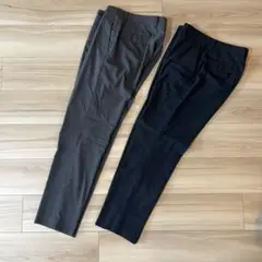 ORIHICA グレー・ネイビー スラックス サイズ82 2本セット
