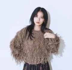 JEANASIS ジーナシス ループフリンジショートプルオーバー