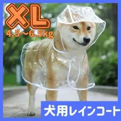犬用レインコート ポンチョ 犬 透明 カッパ ドッグ 耐水性 雨具 ペット XL