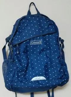 Coleman ネイビー ドット柄 リュック