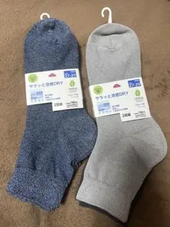 新品　サラッと涼感DRY ソックス 27-29cm 4足セット ショート丈