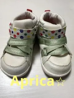 Aprica スニーカー 14.0cm ホワイト/グリーンのサムネイル