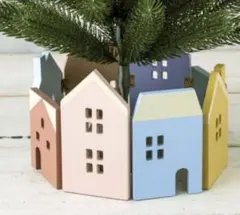 新品未使用・未開封　3coins Family Xmas ウッドフェンス