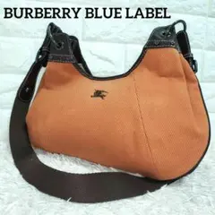 バーバリーブルーレーベル ハーフムーン ショルダーバッグ Y2K