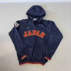 侍ジャパン 公式ライセンス パーカー 新品 メンズ Lサイズ ネイビー タグ付 オーセンティック ストレッチスウェットパーカー - 侍ジャパン