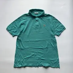 80s vintage LACOSTE ミントグリーン ストライプ ポロシャツ - メルカリ
