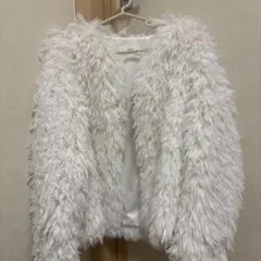 SLY ホワイトフェイクファーコート サイズ1