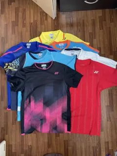 【8着セット】YONEX バドミントン ユニフォーム 札幌西 背面プリントあり