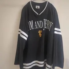 トムとジェリー　メッシュ　長袖Tシャツ プルオーバー　ロンT L