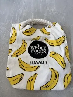 WHOLEFOODSバナナ柄トートバッグ TAG ALOHA CO