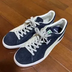 PUMA atmos コラボ スエード スニーカー ネイビーのサムネイル