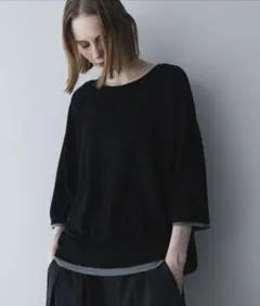 remer fake layered color summer knit Teeのサムネイル