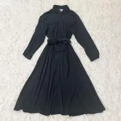 美品✨1er Arrondissement キュプラ シャツワンピース ブラック