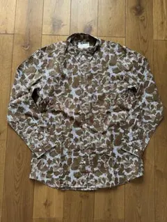 ベースコントロール ボタンダウンシャツ ストライプ カモフラ 迷彩