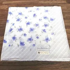 pierre balmain ハンカチ 花柄 ブルー