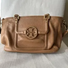 値下げ　トリーバーチ　ショルダーバッグ　ハンドル付き　ブラウン