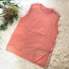 ポールスミス　コットンウール　ニットベスト　ピンク　春服　夏服　M