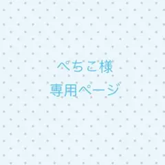 ぺちこ様　専用ページ