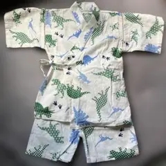 恐竜柄 甚平 サイズ110 綿100%
