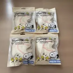☆くぅ☆★様専用 新品 Snoopy 使い捨てマスク 10枚入り4個