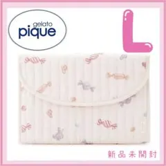 ジェラートピケ キャンディ柄母子手帳ケース　Lサイズ