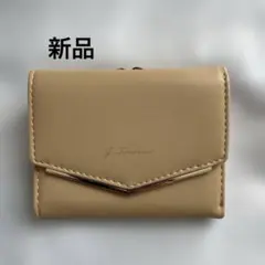新品　J. Laverner 三つ折り財布 ベージュ　ミニ財布　コンパクトのサムネイル