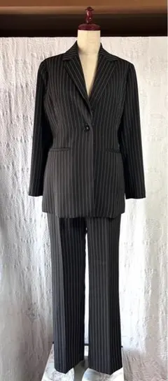 1回のみ着用 OTTOオットー ピンストライプ ロングジャケット パンツスーツ