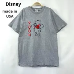 USA製 Disney ディズニー プーさん プリント 半袖 Tシャツ S68