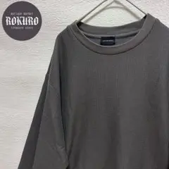 大きめ】グリーンレーベルリラクシング　ワッフル長袖カットソーXLサイズ