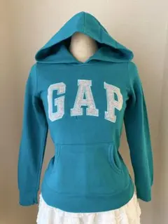 GAP ロゴパーカー y2k平成ギャル フェアリーグランジ　エメラルドグリーン
