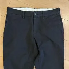 無印　ストレッチチノスリムパンツ　黒　82のサムネイル
